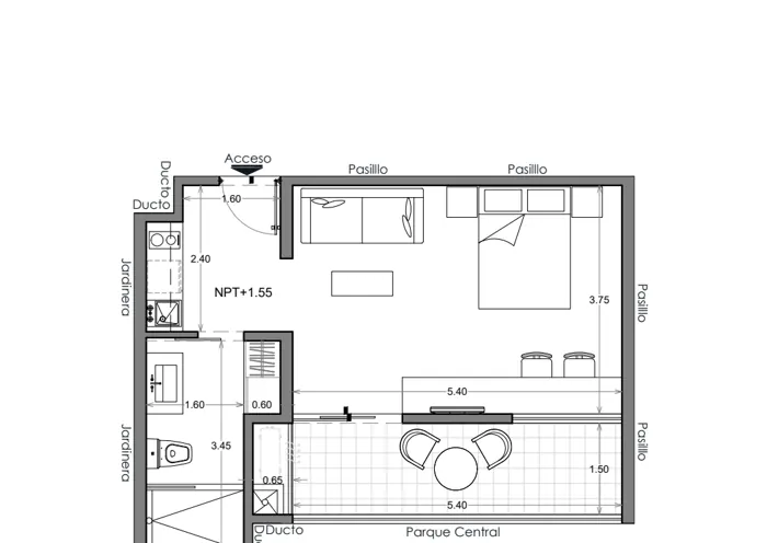 Plano de Depto. 001, Costa Celeste