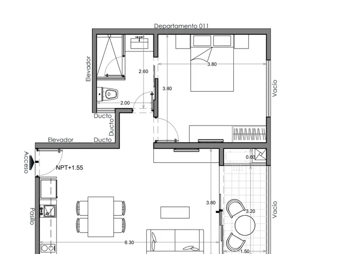 Plano de Depto. 012, Costa Celeste