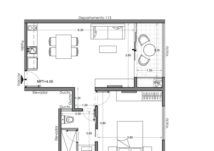 Plano de Depto. 114, Costa Celeste