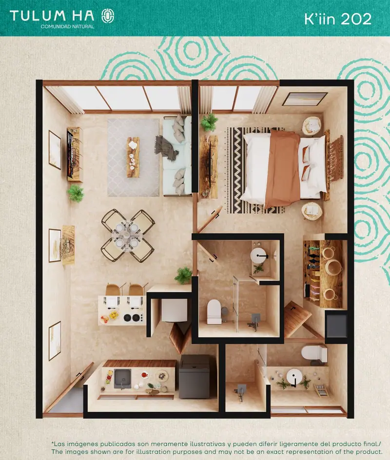 Plano de K'iin 202, Tulum Ha